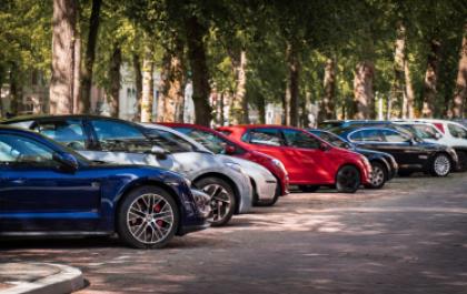 Parking lot aerial view