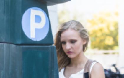 Parking lot aerial view